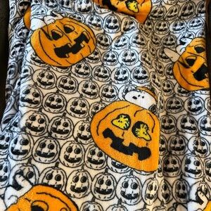 Peanuts snoopy Halloween Pumpkin Print Blanket throw
